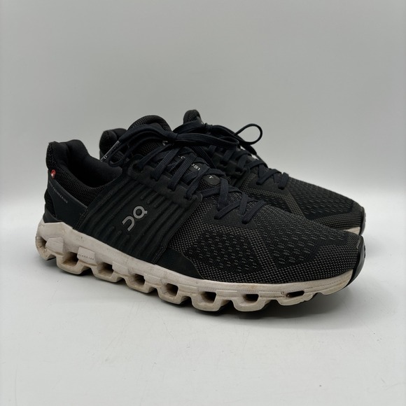 Once We Were Warriors Shoes - On Cloudswift Sneakers Women's Size 9.5 Black Sneakers Running Shoes